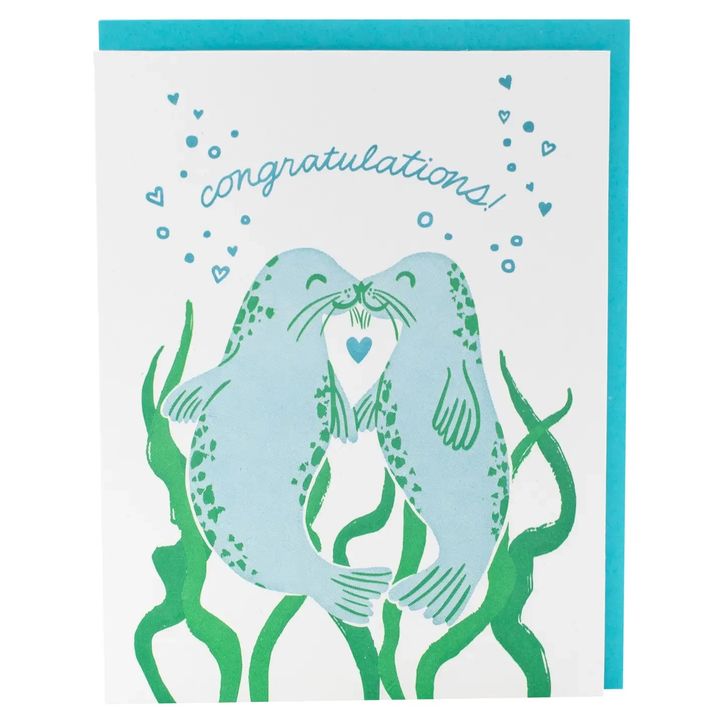 Sealed With A Kiss Wedding Card