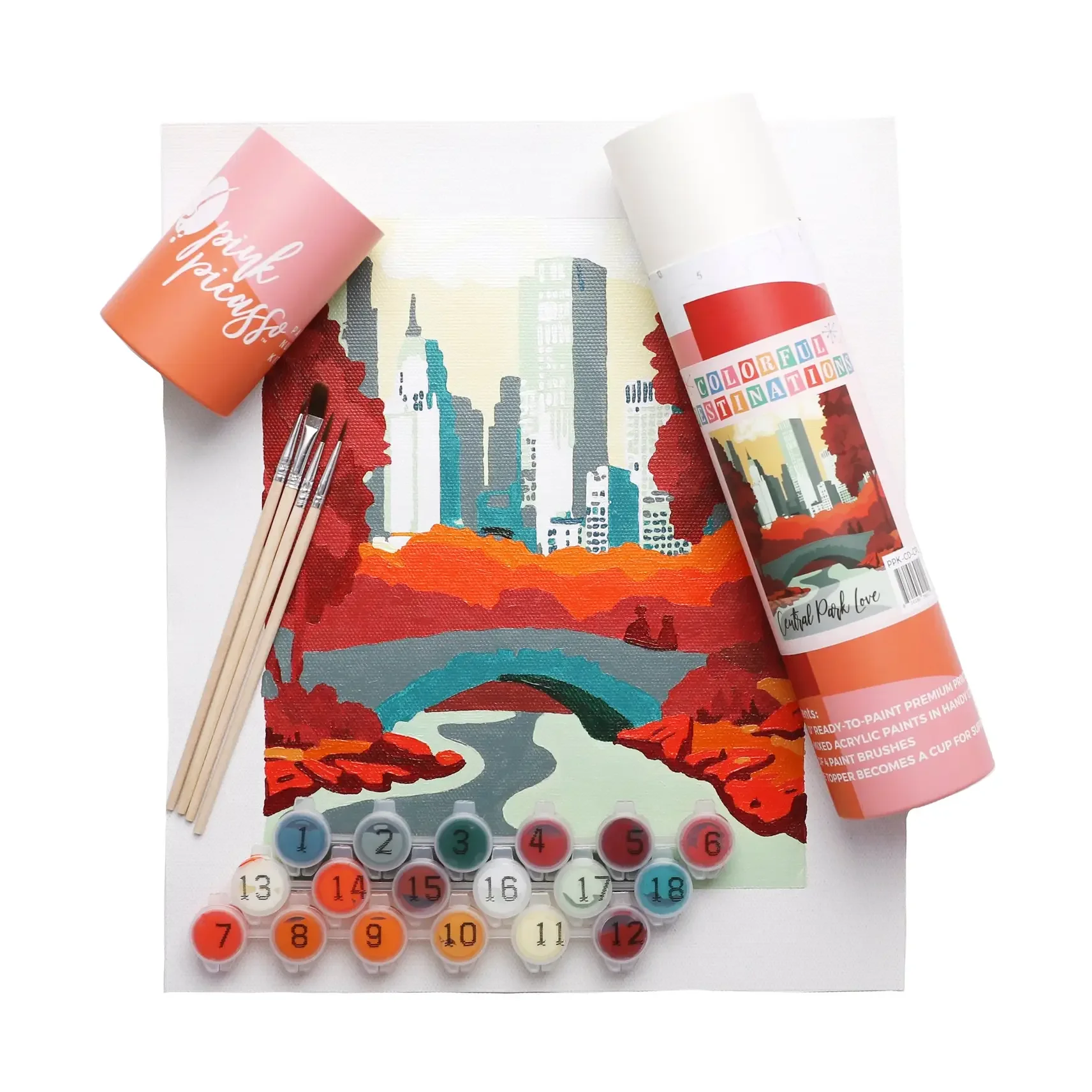 Central Park Fall in Love Paint By Number Kit