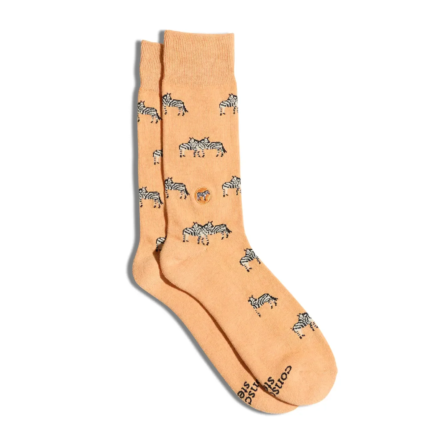 Socks that Protect Zebras (Orange Zebras): Medium