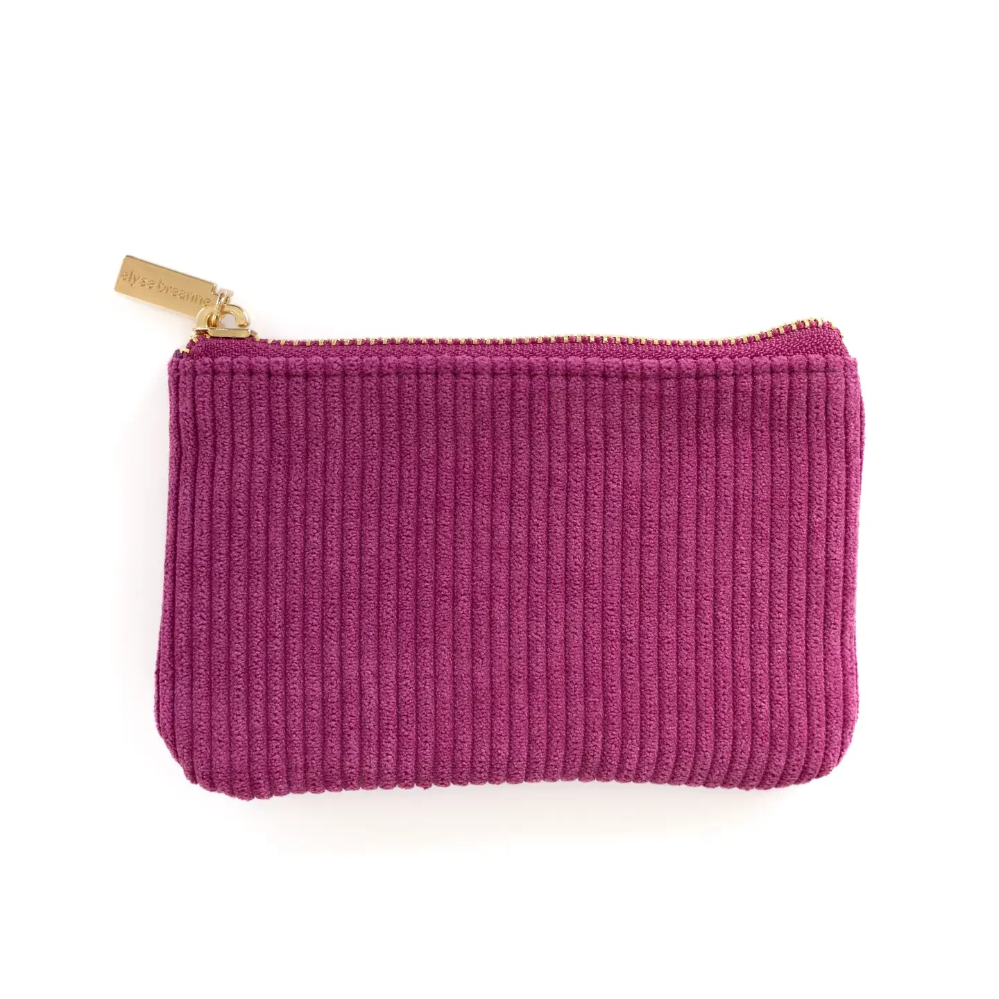 Corduroy Coin Pouch: Raspberry