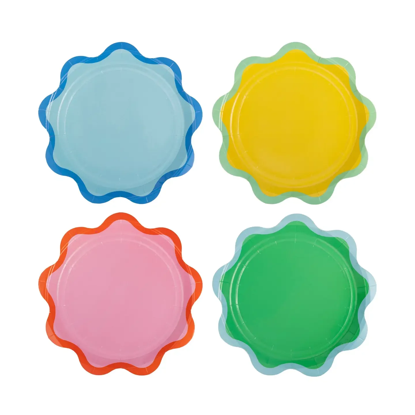 Ric Rac Edge Dessert Plates (8 Count)