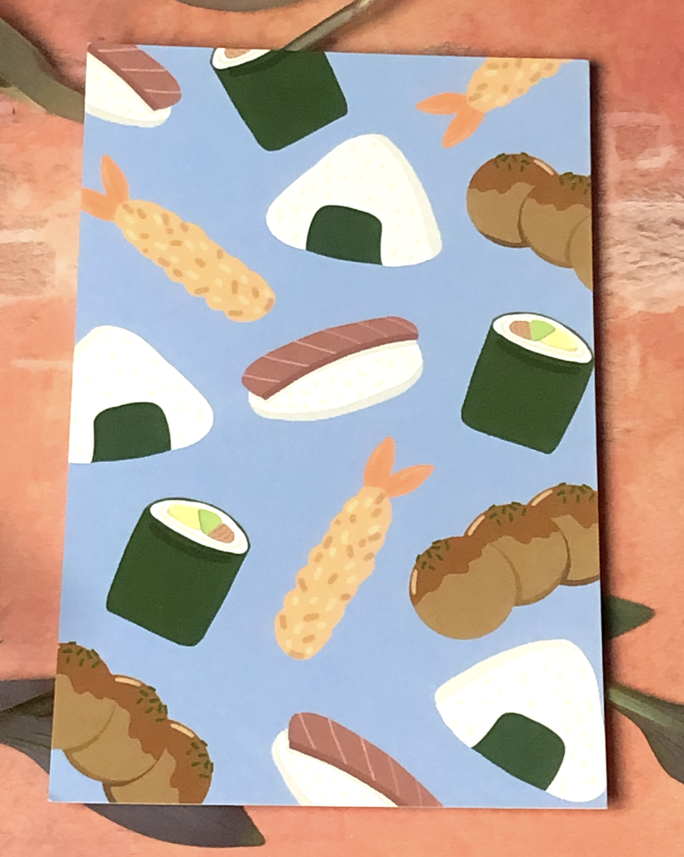 Japanese Food Postcard