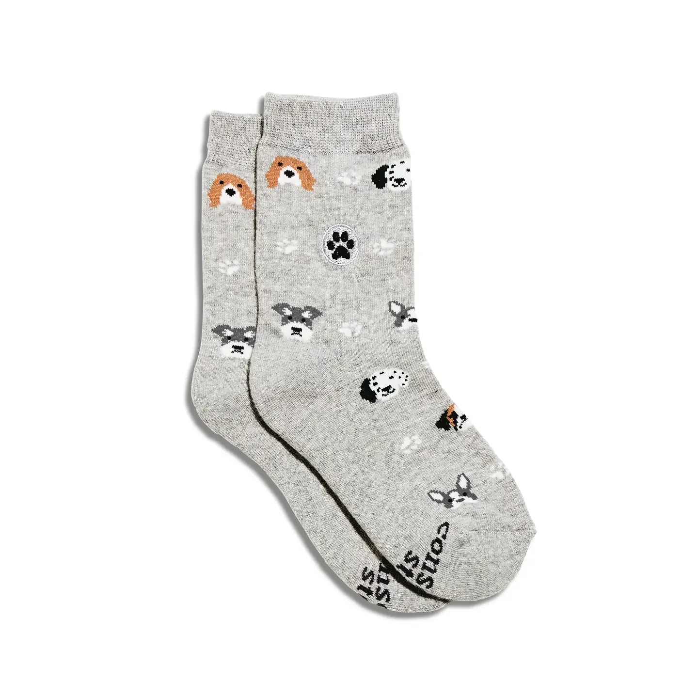 Kids Socks that Save Dogs (Gray Dogs): Youth