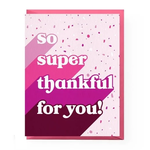 So Super Thankful Card: Single Card