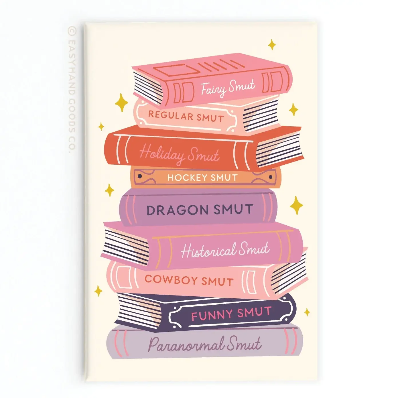 Smut Book Stack Refrigerator Magnet