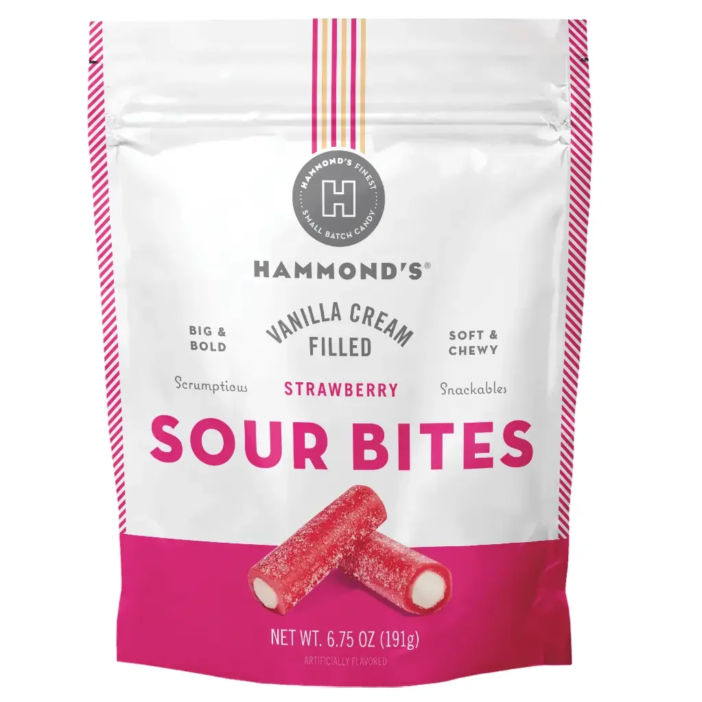 Sweet & Sour Candy - Strawberry w/ Vanilla Cream (6.75 oz)