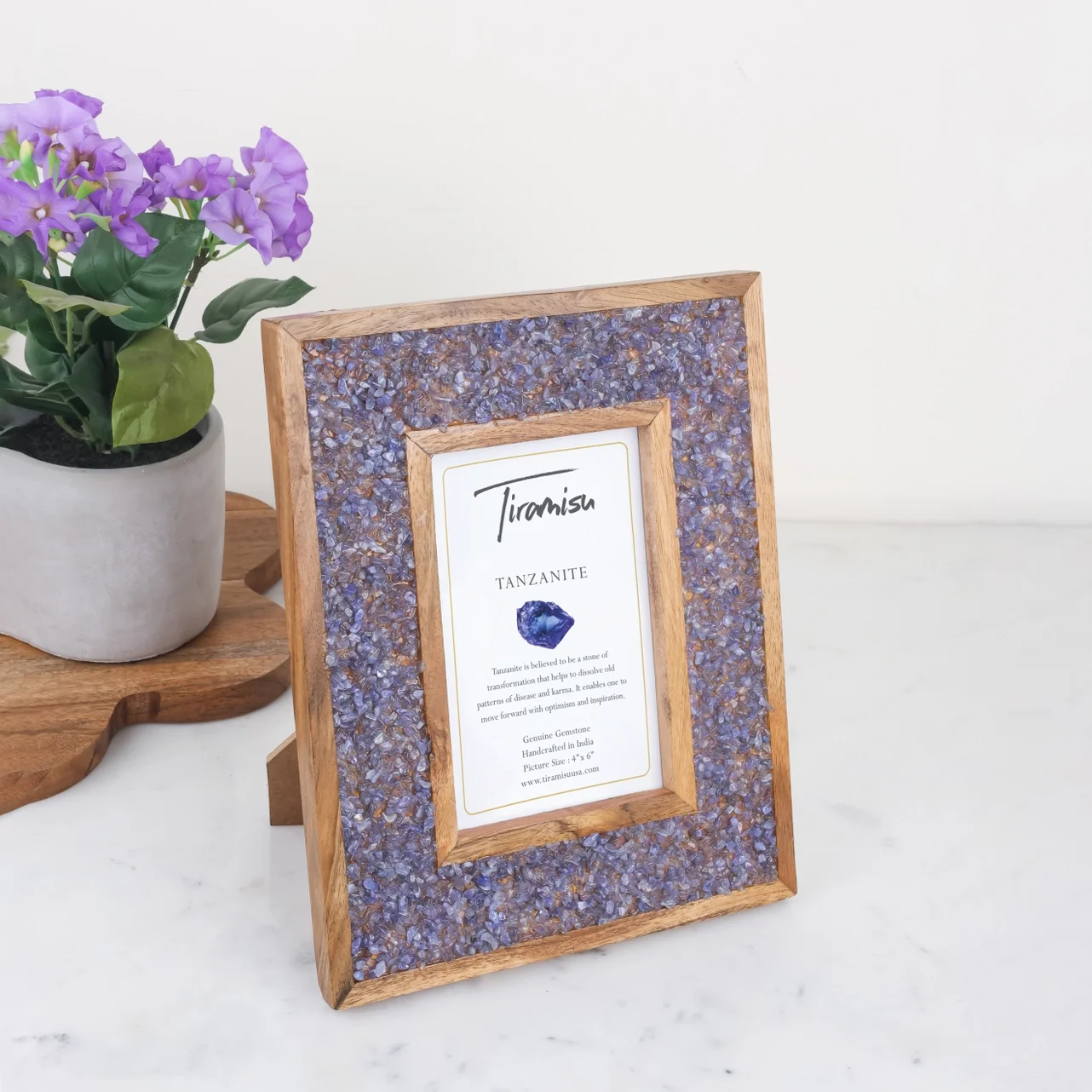 Twinkling Tanzanite Picture Frame