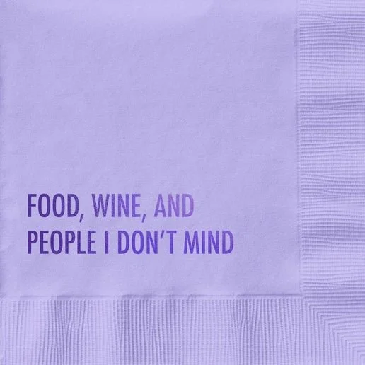 Food & Wine Cocktail Napkins
