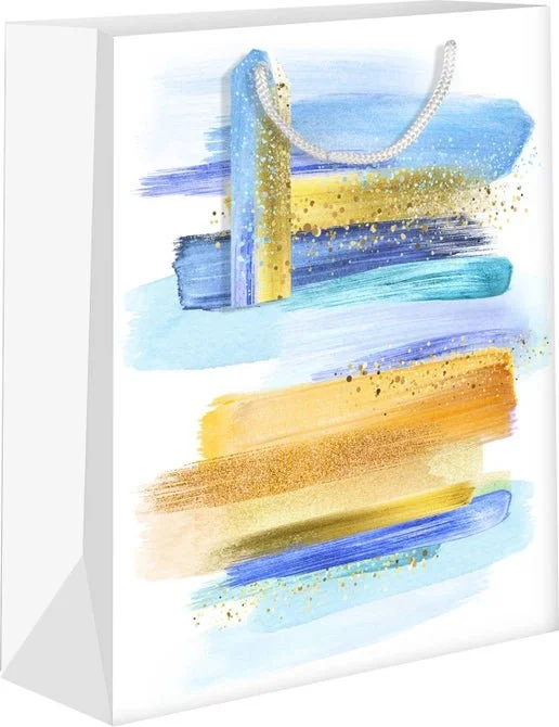 Blue & Gold Medium Gift Bag