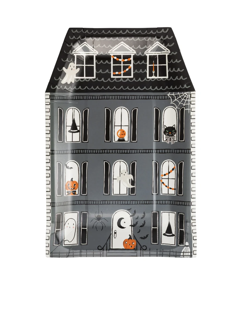 Spooky House Paper Plates 16 Count
