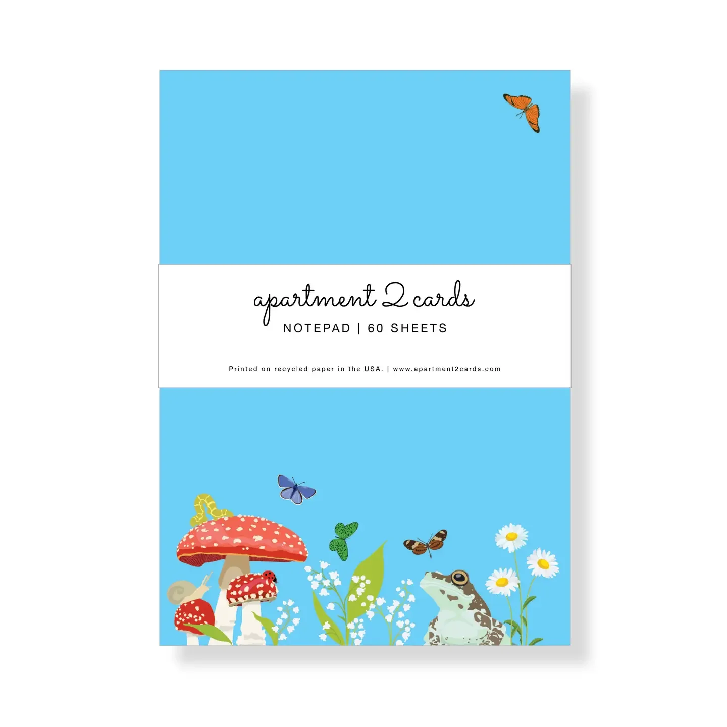 Toad and Toadstools 4.75x6.5" Notepad