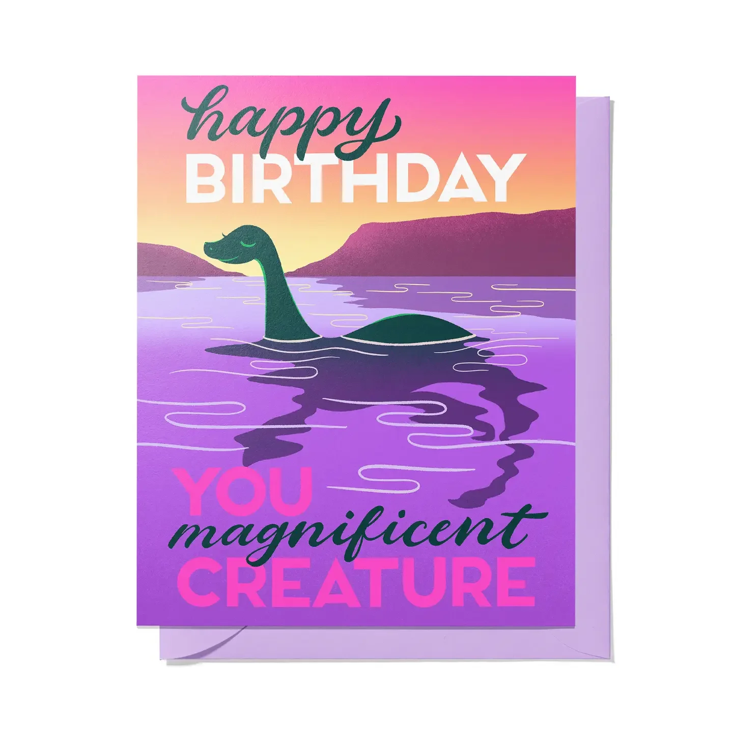 Happy Birthday, You Magnificent Creature - Cryptid Card