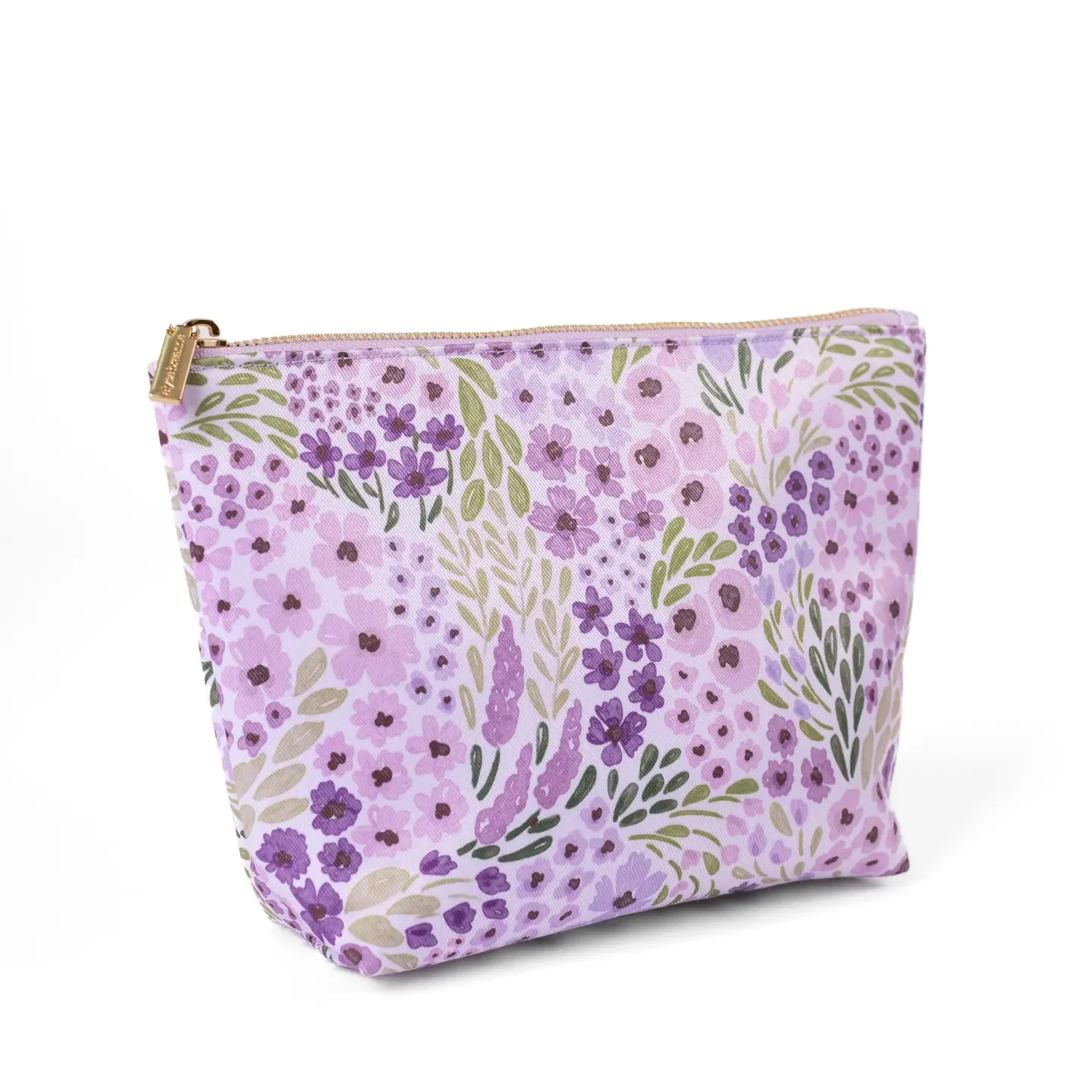 Floral Carry-All Pouch: Lilac Floral