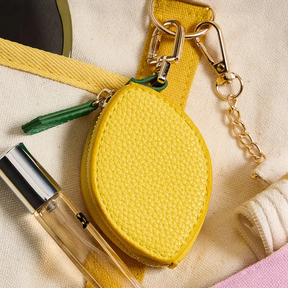 Genuine Leather Lemon Coin Purse