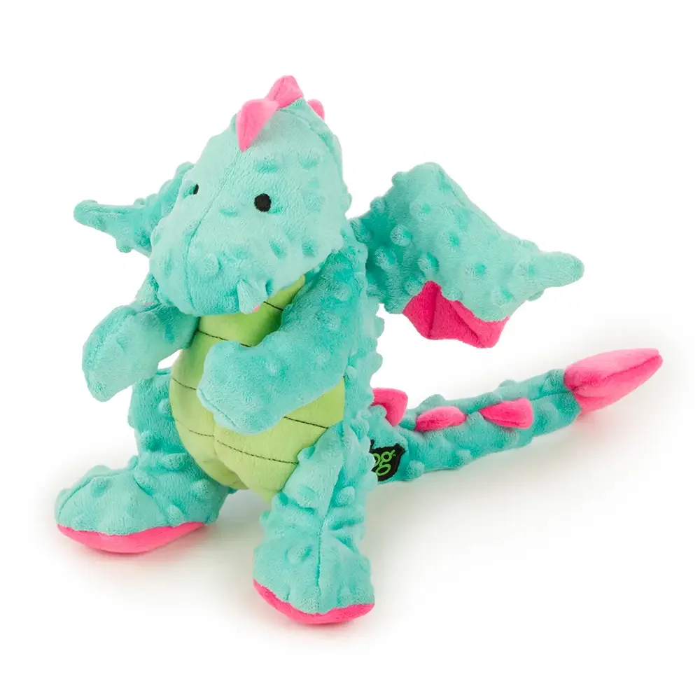 GoDog Dragon Dog Toy in Blue