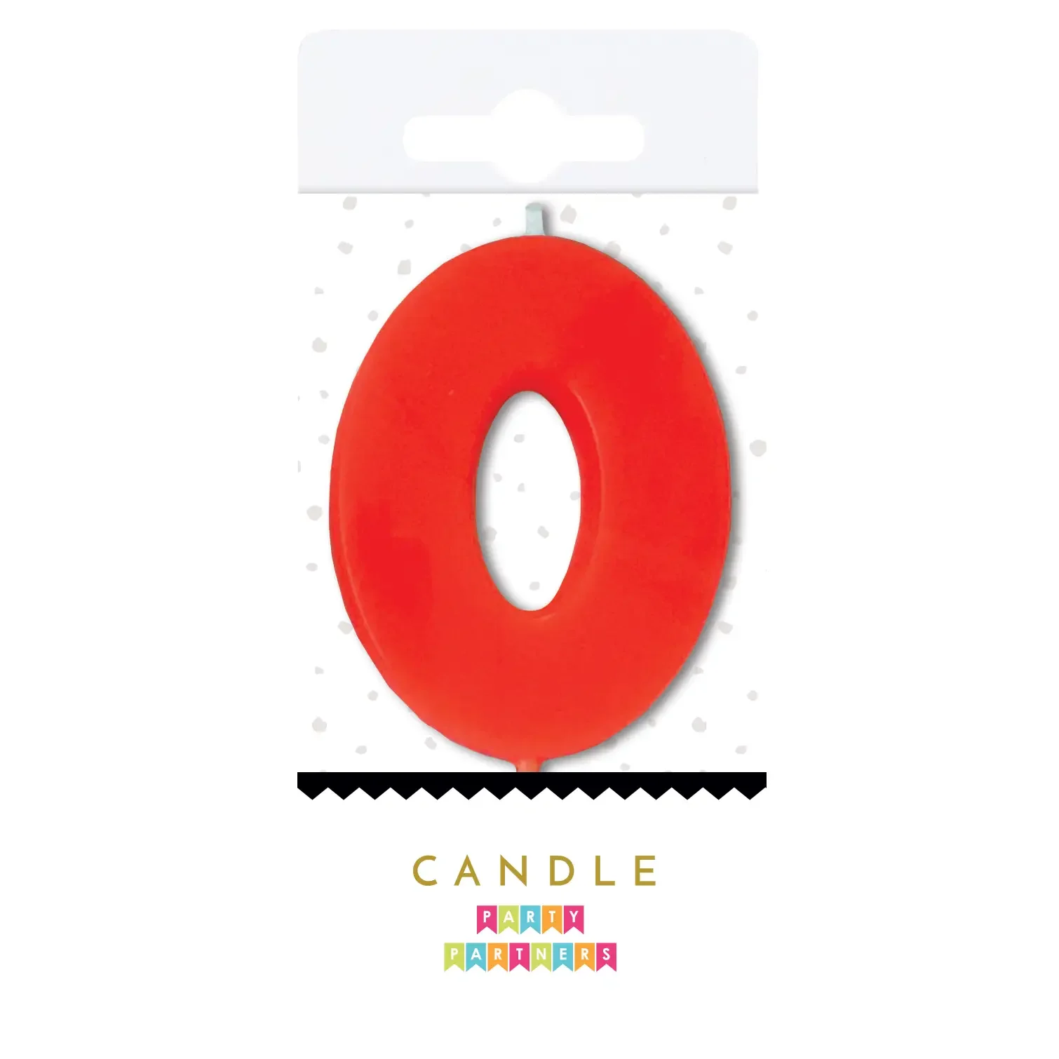 0 Neon Number Candle