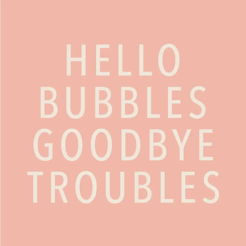 Hello Bubbles Cocktail Napkins (20 Count)