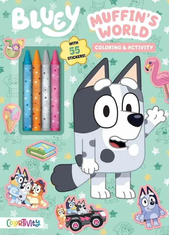 Bluey: Muffin's World Coloring & Activity Book