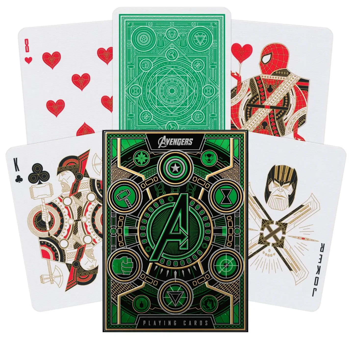 Theory11 Avengers The Infinity Saga Playing Cards (Green Edition)