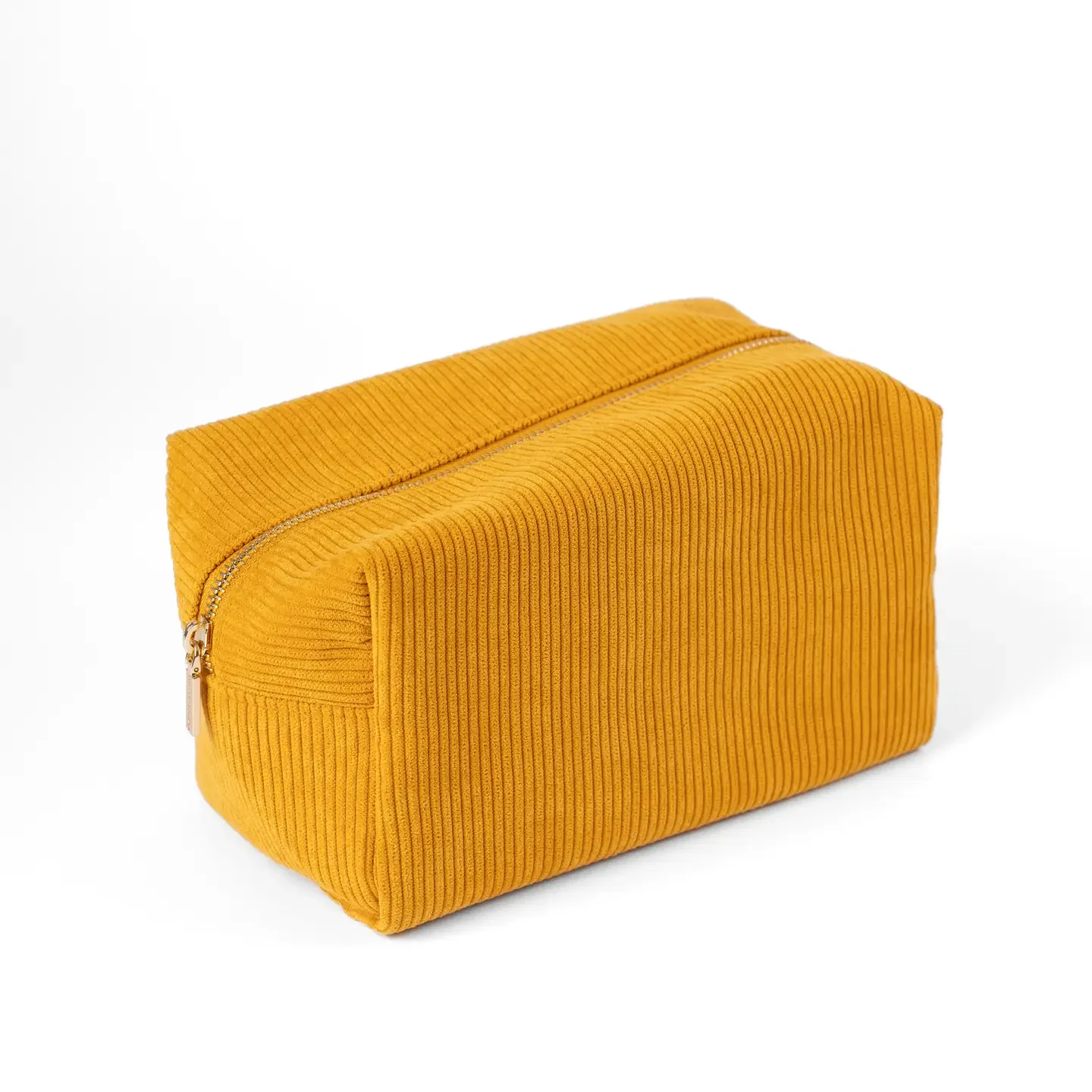 Corduroy Cosmetic Bag: Honey