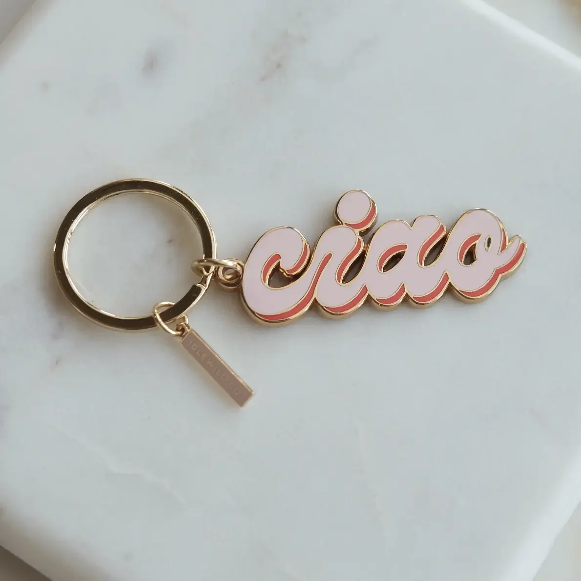 Ciao! Enamel Keychain