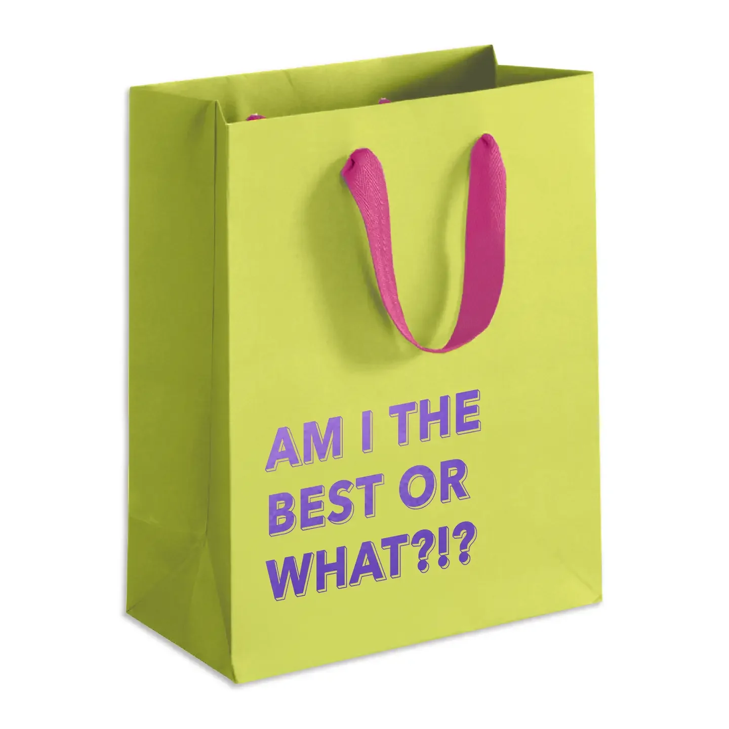 Am I the Best Gift Bag (Tennis Yellow)