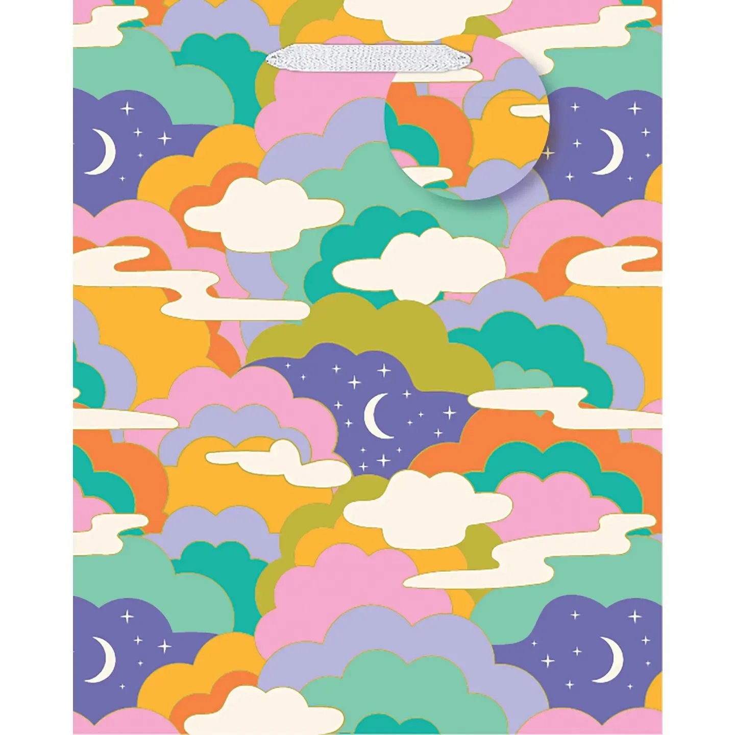 Cosmic Flower-Moonscape Medium Tote Bag