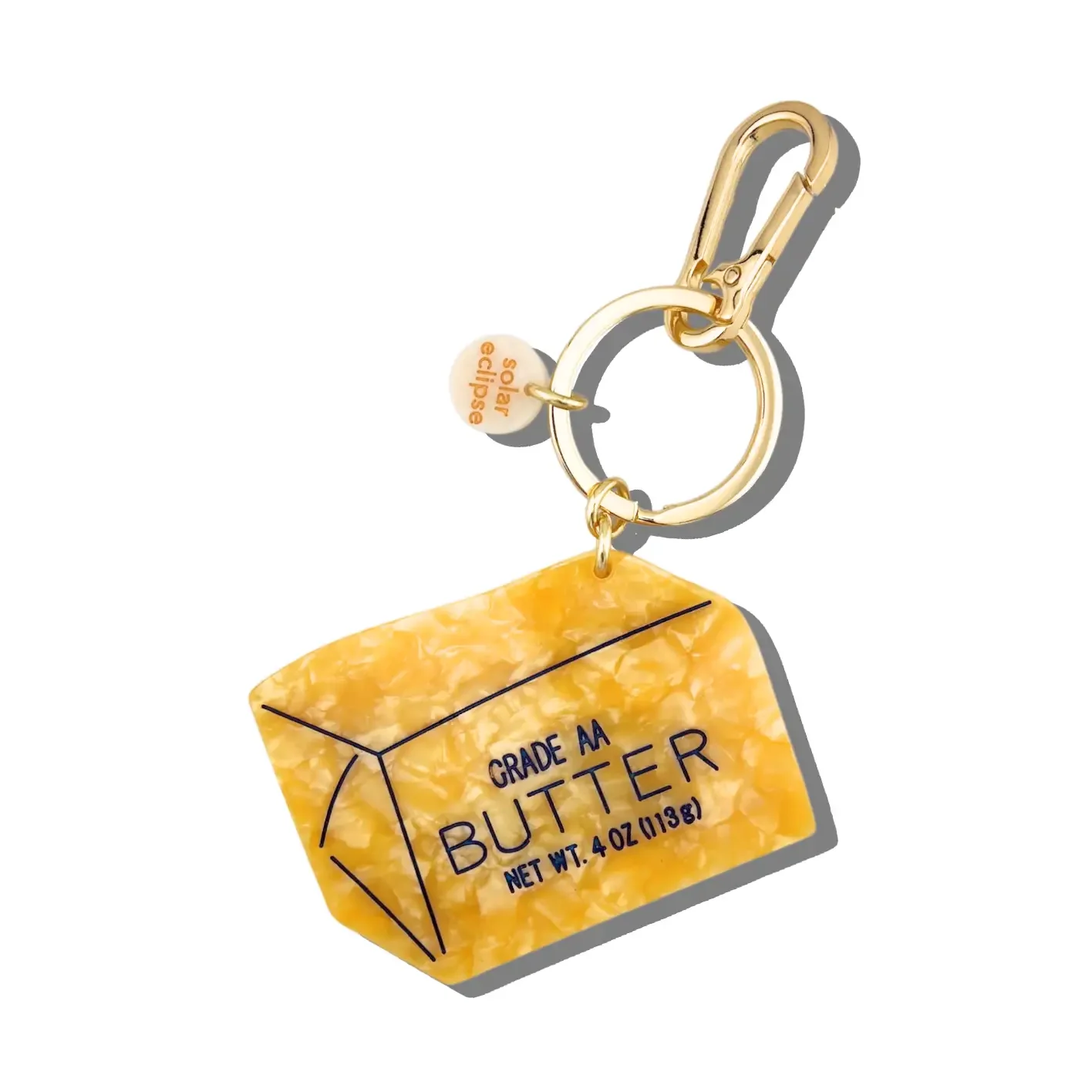 Hand-painted Butter Bag Charm + Keycharm
