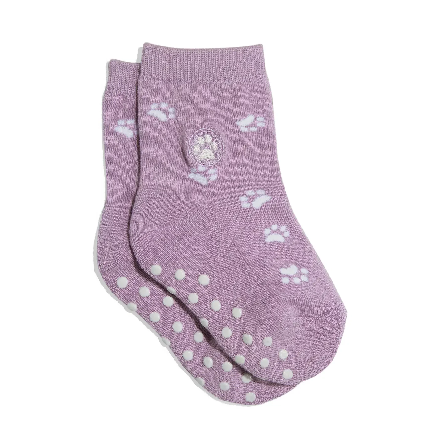 Kids Socks that Save Dogs (Purple Paw Prints): Toddler