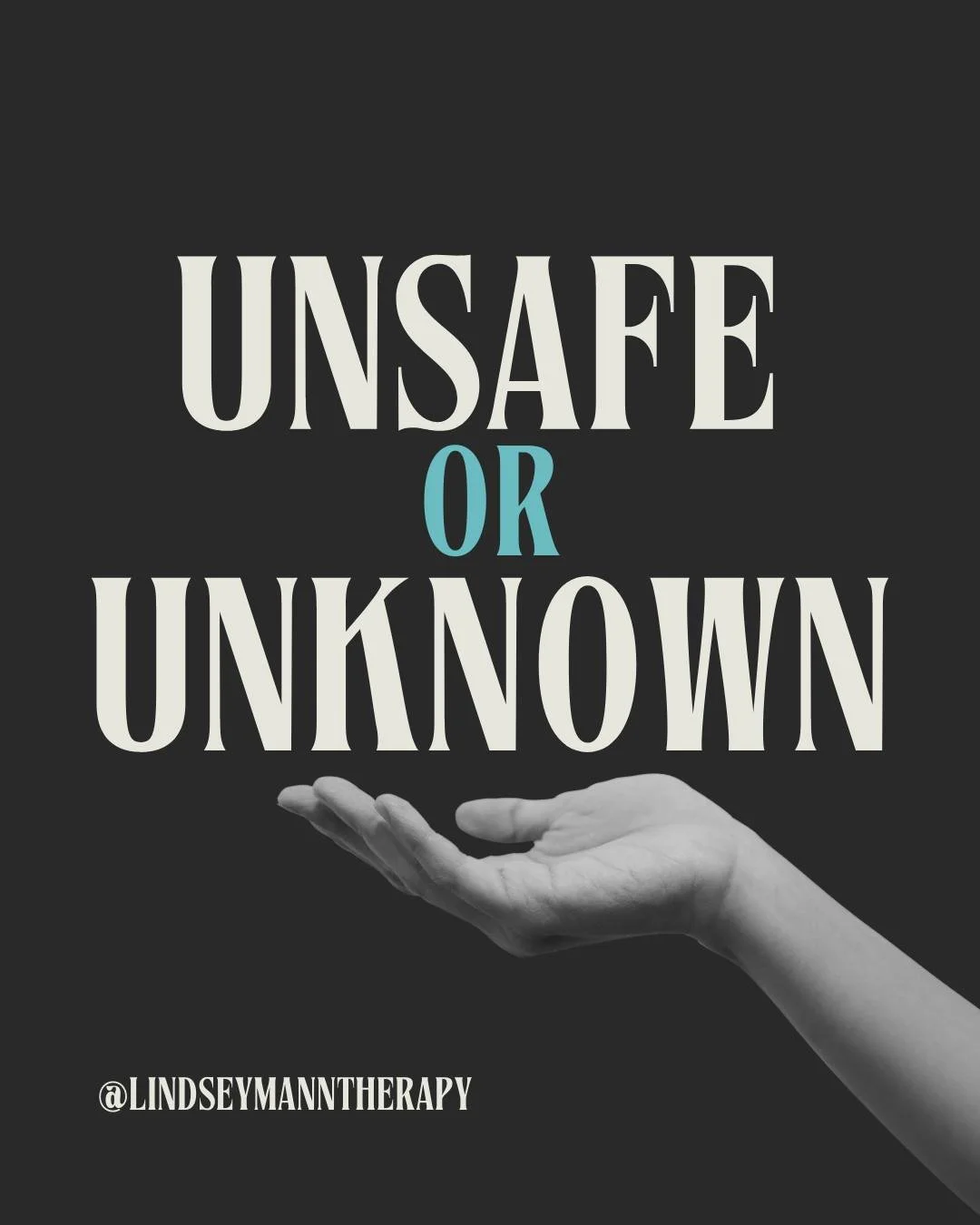 Do you feel unsafe&hellip;or do you feel uncomfortable about a new experience?

Sometimes, what feels unsafe is actually discomfort with the unknown.

Don&rsquo;t let the fear of the unknown keep you from experiencing something that could bring more 