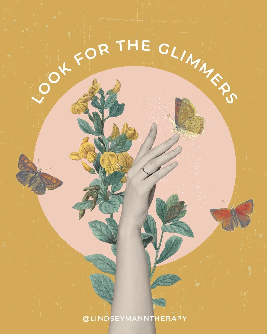When everything feels like it&rsquo;s falling apart, look for the glimmers. Shift your focus from what could go wrong to what&rsquo;s going right. ✨Look for the glimmers.✨
#youarenotalone #lindseymanntherapy #MOMentalHealth
