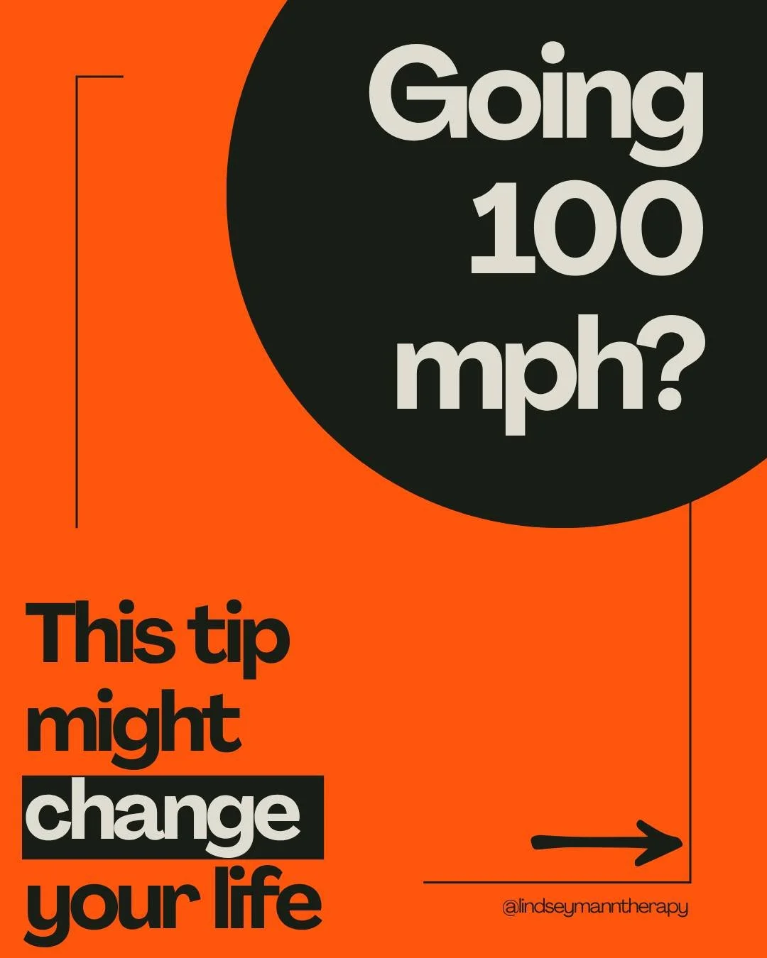 Going 100 mph? Before slamming on the brakes and crashing into burnout, try this trick: ✨one thing at a time✨.

Take a break from multitasking or managing 10 side quests at once. Reduce the noise by focusing wholeheartedly on one thing, and give your