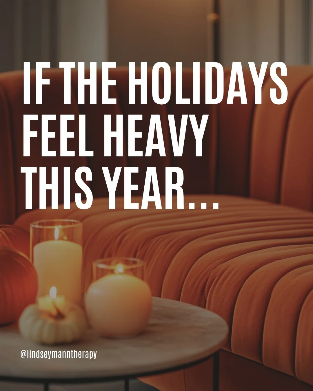 If the holidays feel heavy this year&hellip;

✨It&rsquo;s ok if you need to change plans...
or stick to your normal schedule.

✨It&rsquo;s ok if you need time alone&hellip;
or if you want to be around your family and friends.

✨It&rsquo;s ok if you w