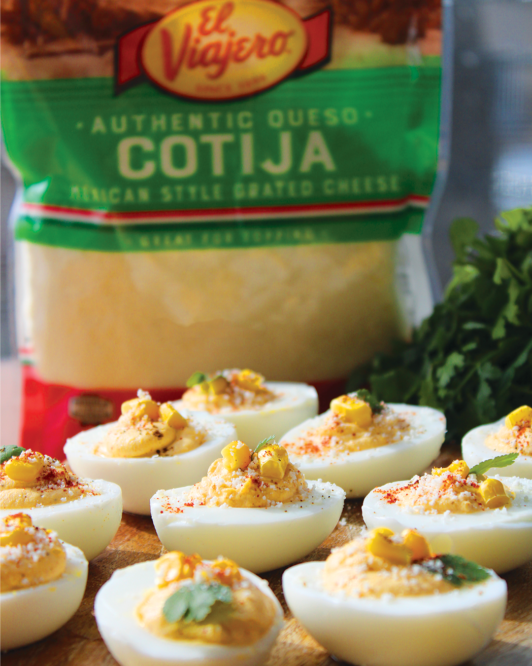 Mexican Street Corn Deviled Eggs