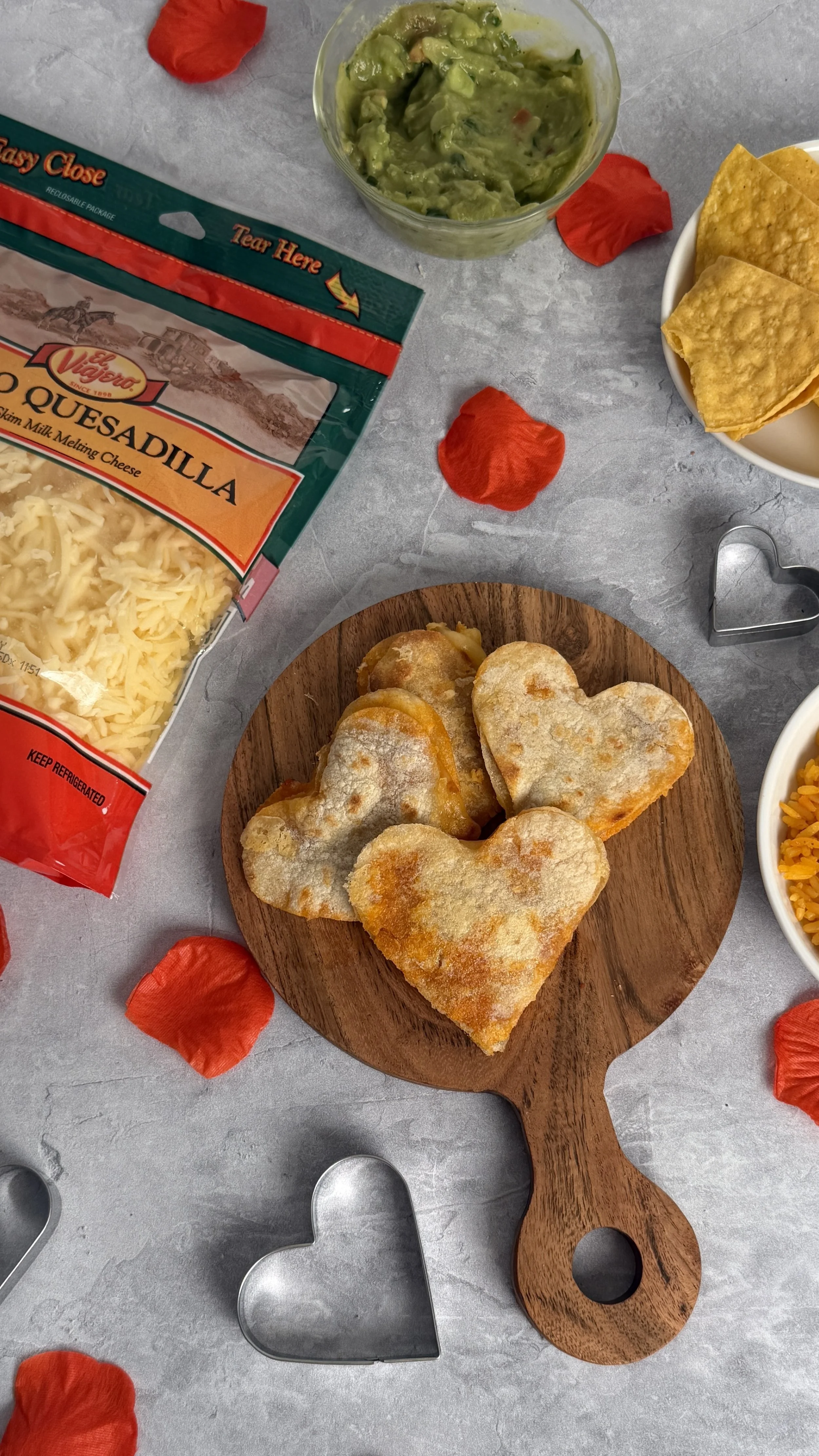 Heart-Shaped Quesadillas