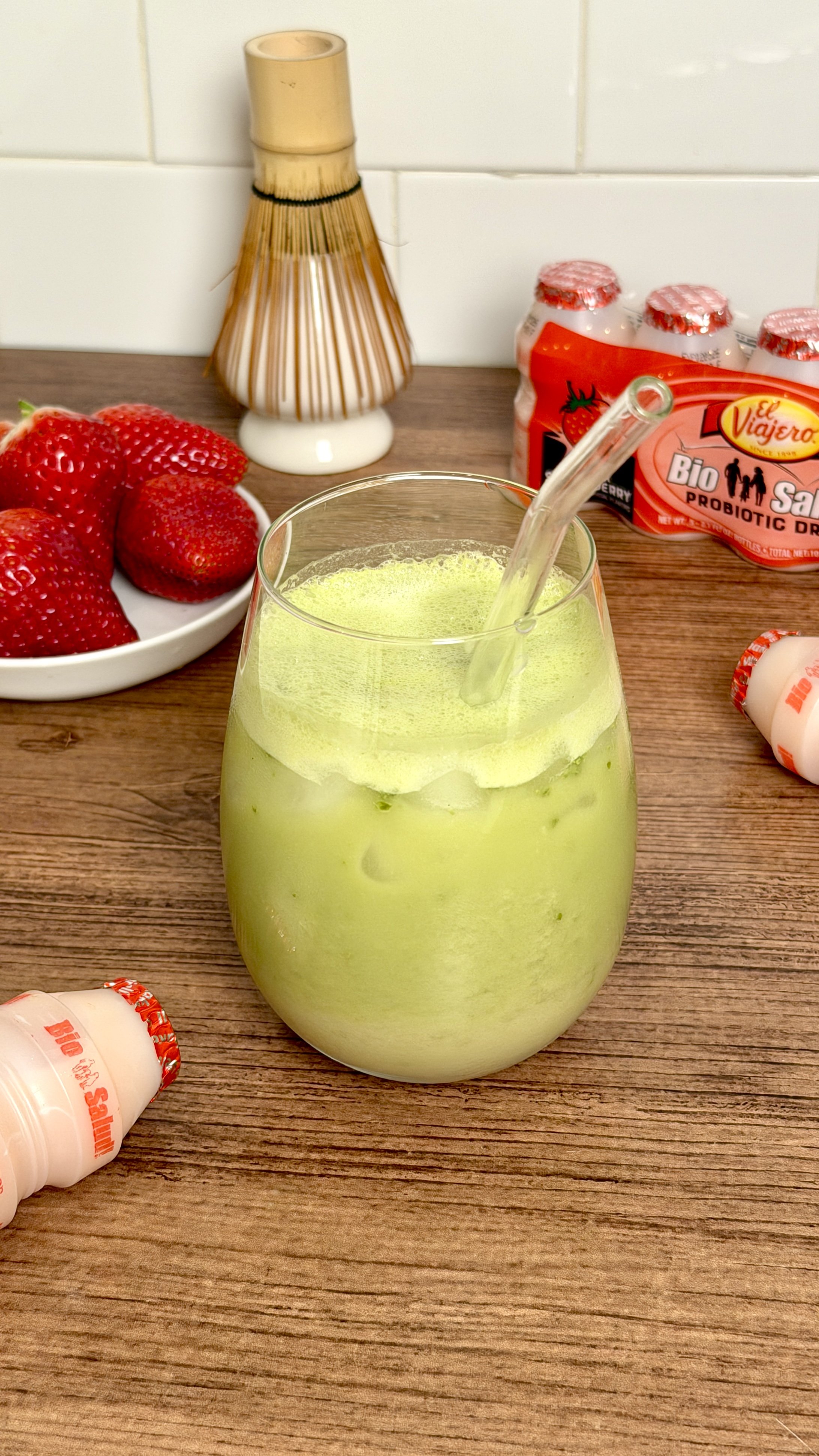 Strawberry Probiotic Matcha