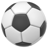 Close-up of a black and white soccer ball.