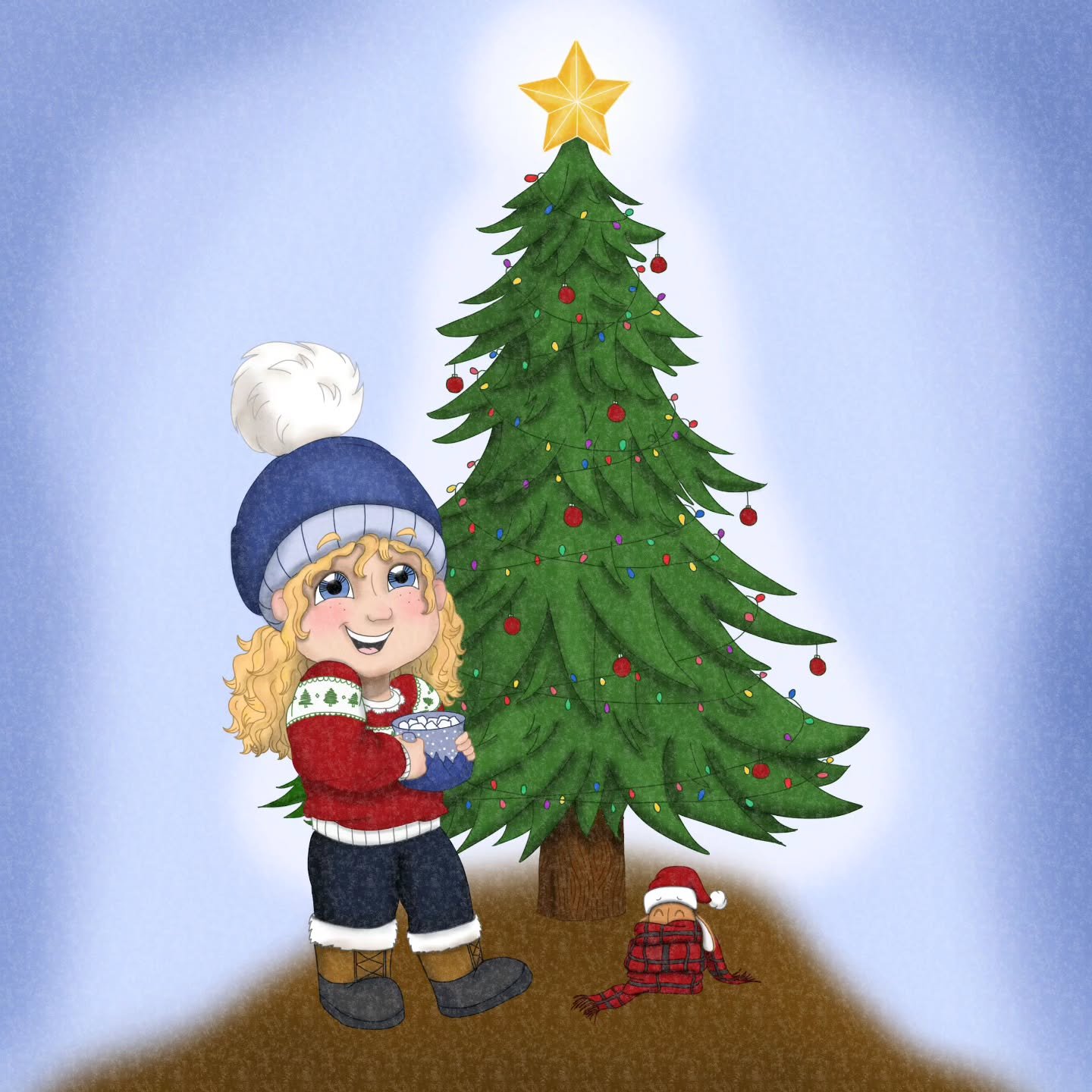 🎄 Merry Christmas, from Bacon &amp; Bunny! 🎄

I think my Colorado roots show through a bit in this one! 🤭 I still have snow boots like this and wear them all winter long - even on the East Coast!

#illustratorsoninstagram #merrychristmas🎄 #Christ