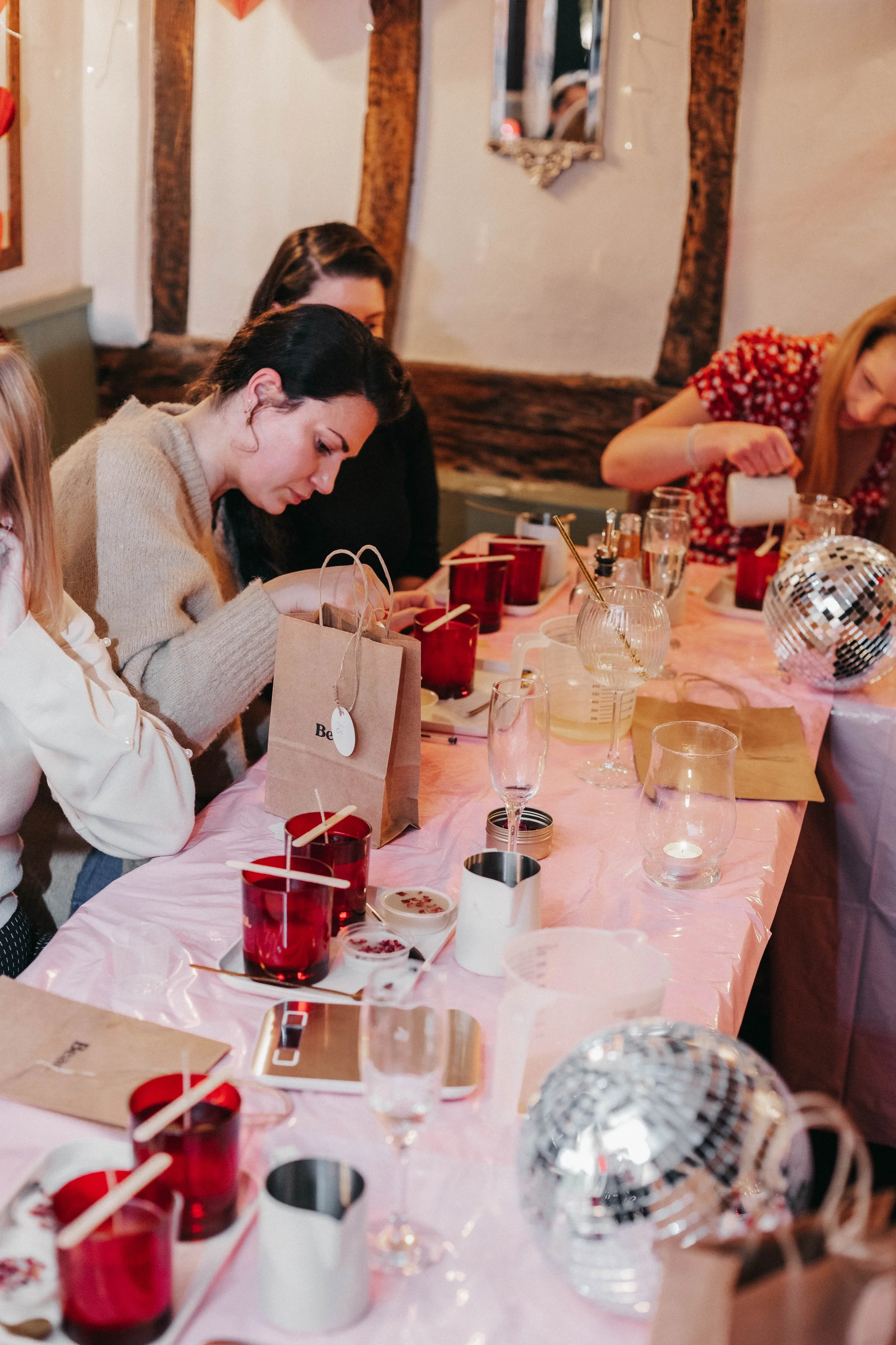 People making candles