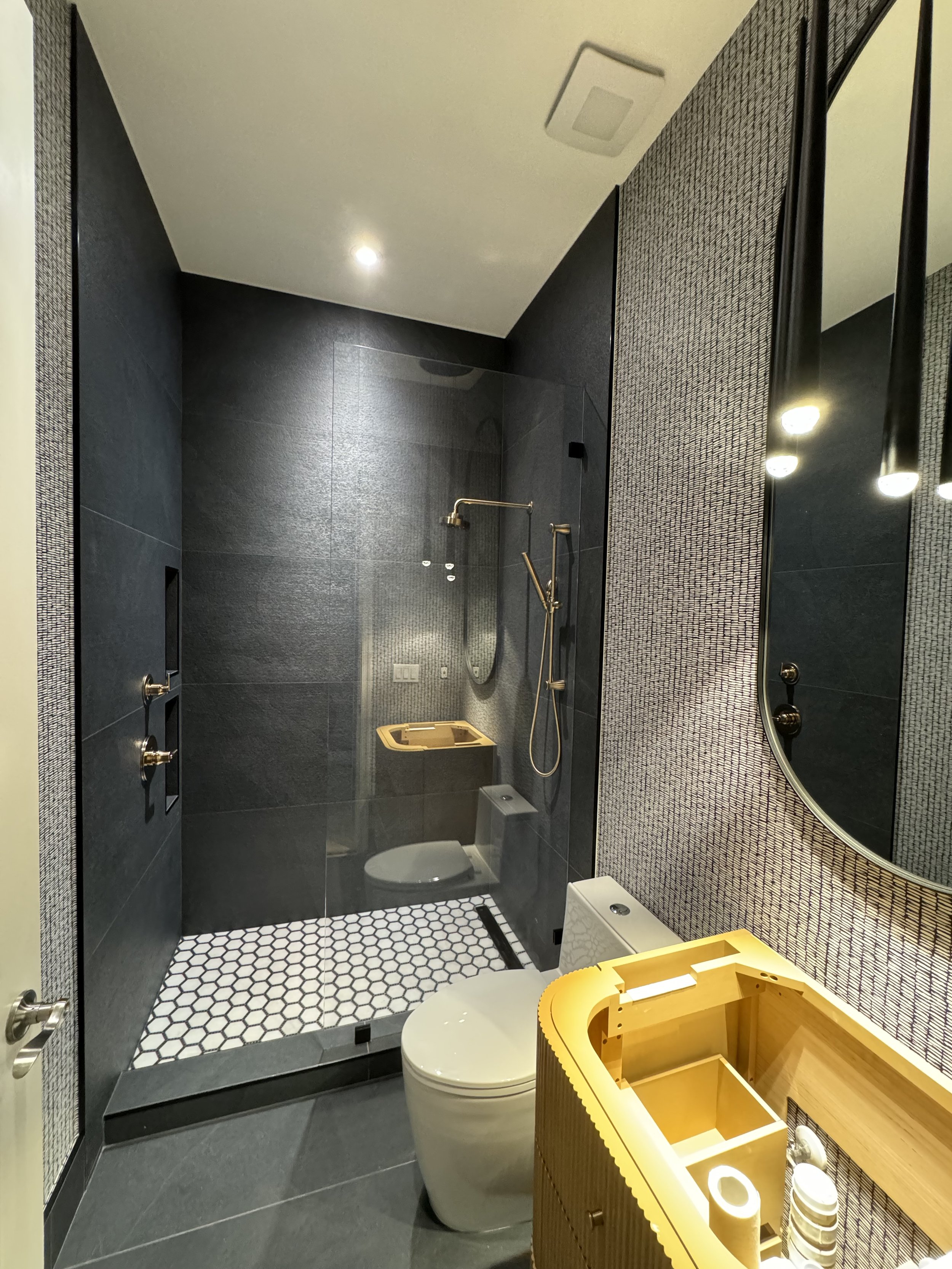 Black bathroom