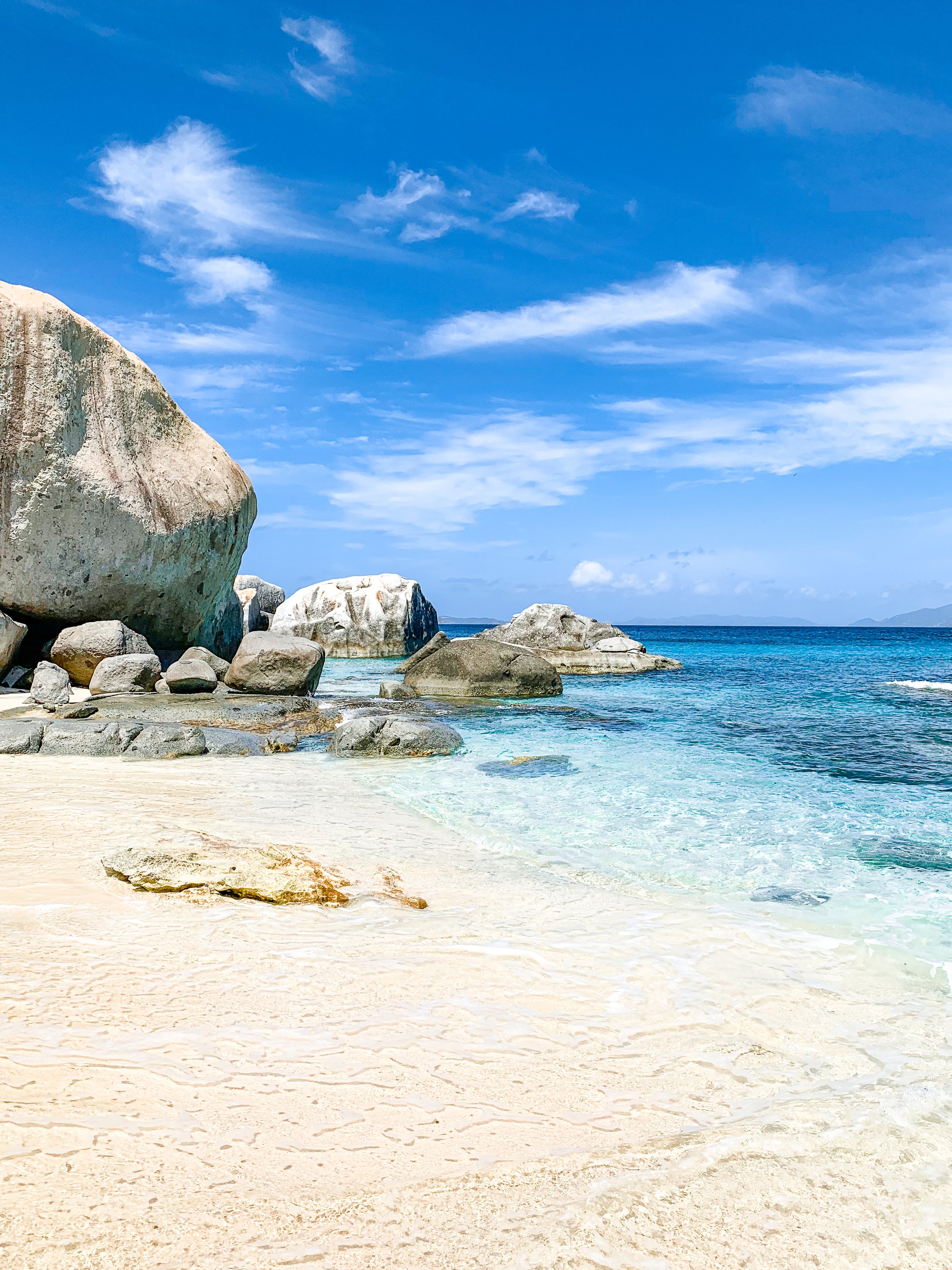 Secluded beach steps from Eden Waters Villa in Virgin Gorda