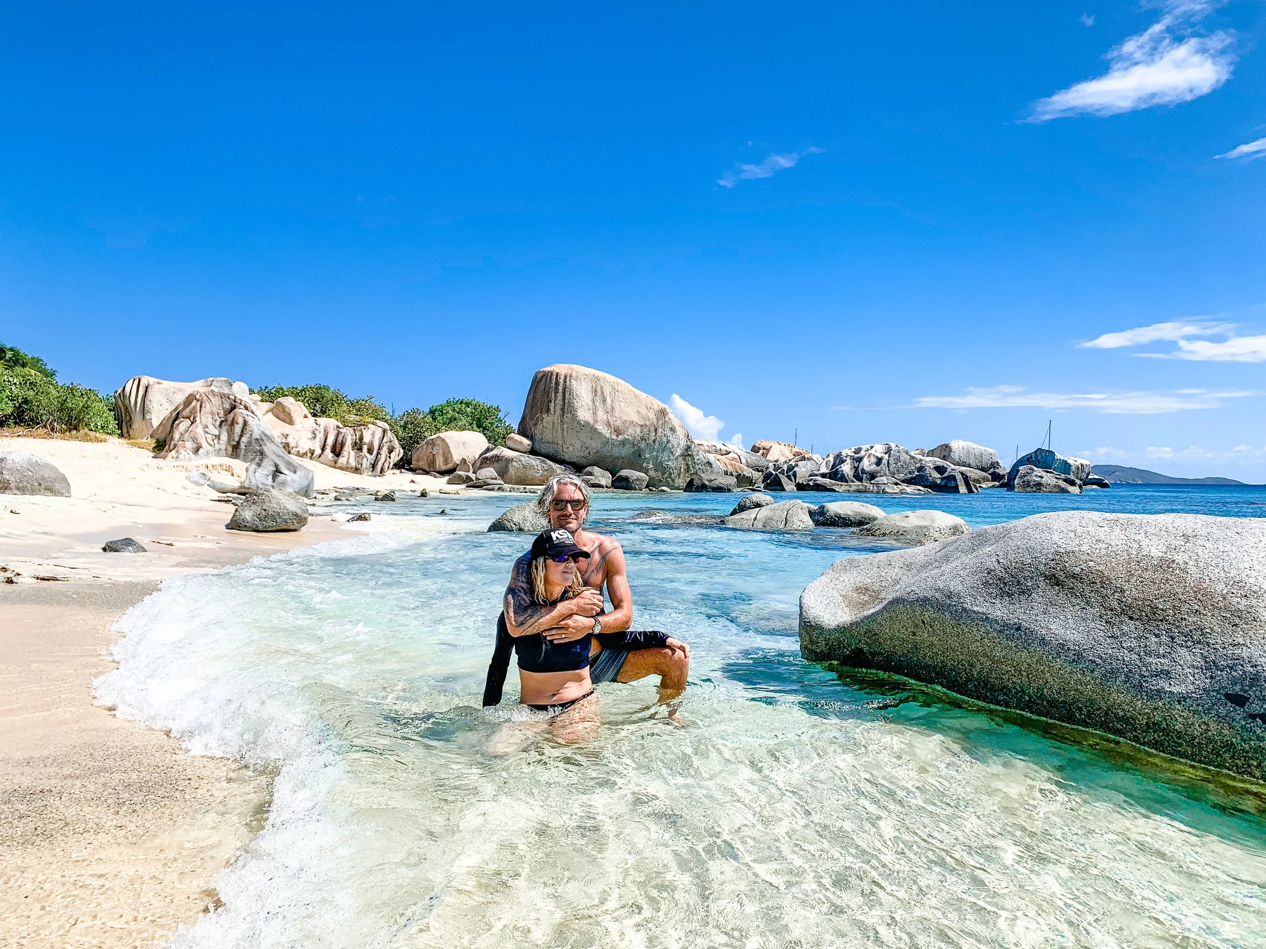 Secluded beach steps from Eden Waters Villa in Virgin Gorda