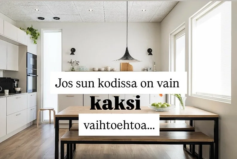 &hellip;niin m&auml; en yht&auml;&auml;n ihmettele, ett&auml; her&auml;&auml;t aamulla k&auml;rttyisen&auml;. Tai et meinaa saada illalla unta. 

Valaistuksen tarkoitus on ensisijaisesti se, ett&auml; me n&auml;hd&auml;&auml;n tehd&auml; asioita, mut