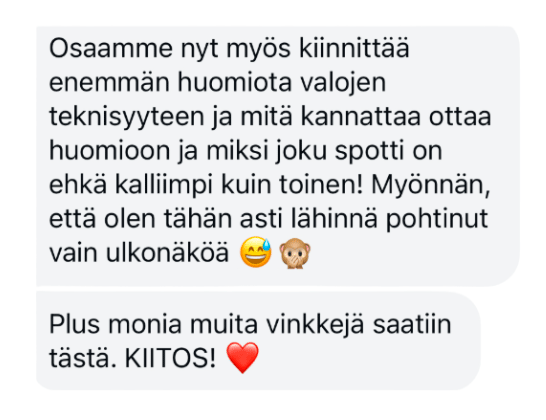 Henriikka-Niinimaki-valo-opas-asiakaspalaute-1.png