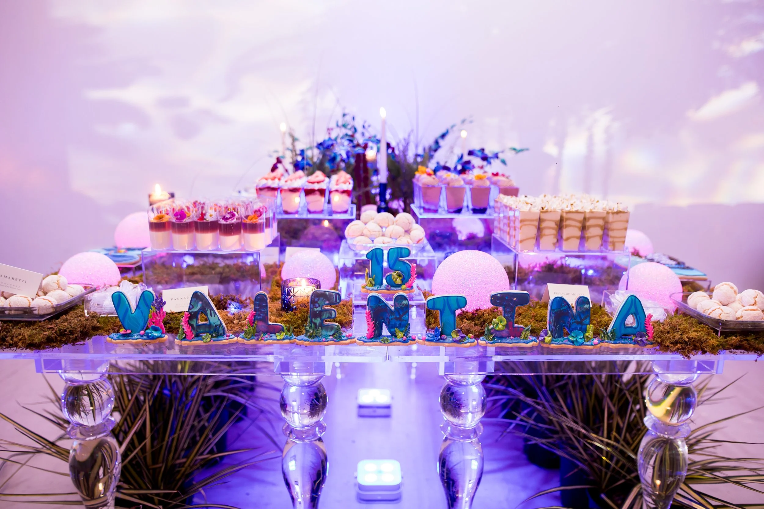 Quinceañera getting ready at Hotel Rumbao for her Avatar themed celebration in Puerto Rico