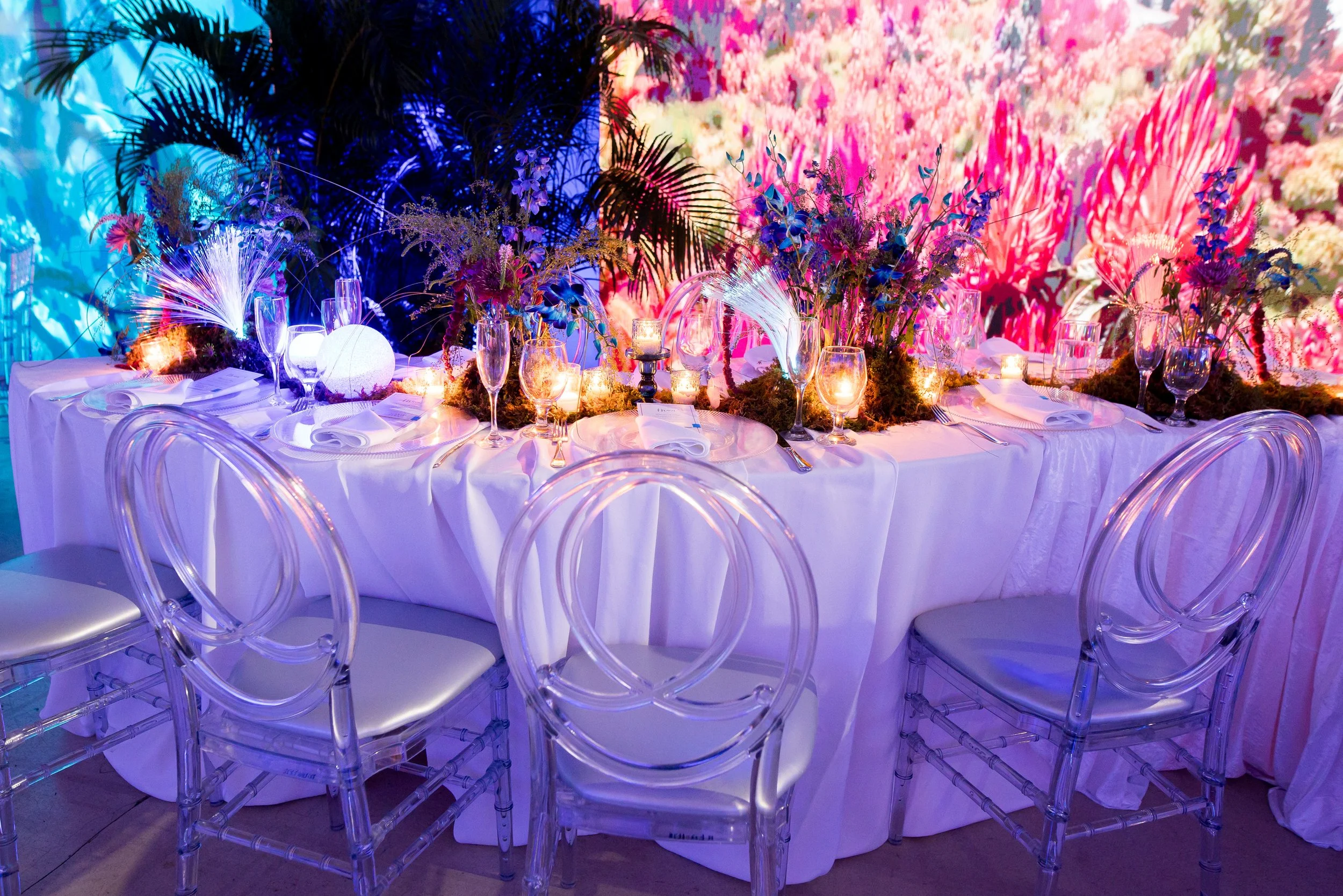 Avatar themed quinceañero put together by an event designer in Puerto Rico at Hotel Rumbao