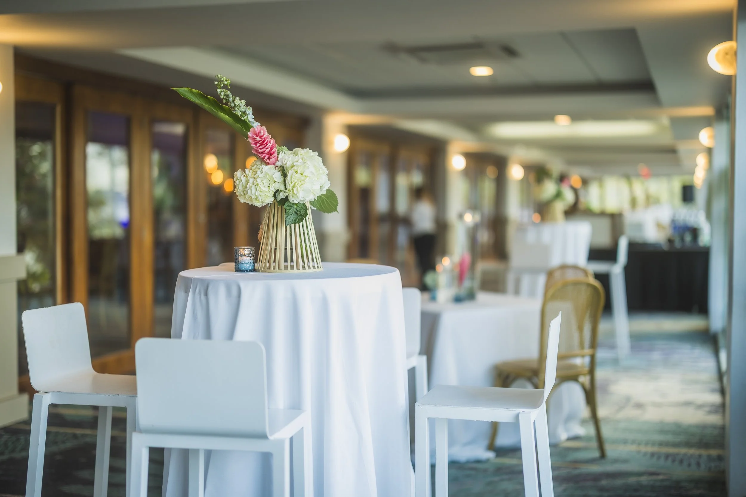 Wedding decoration by an event designer at Vivo Beach Club