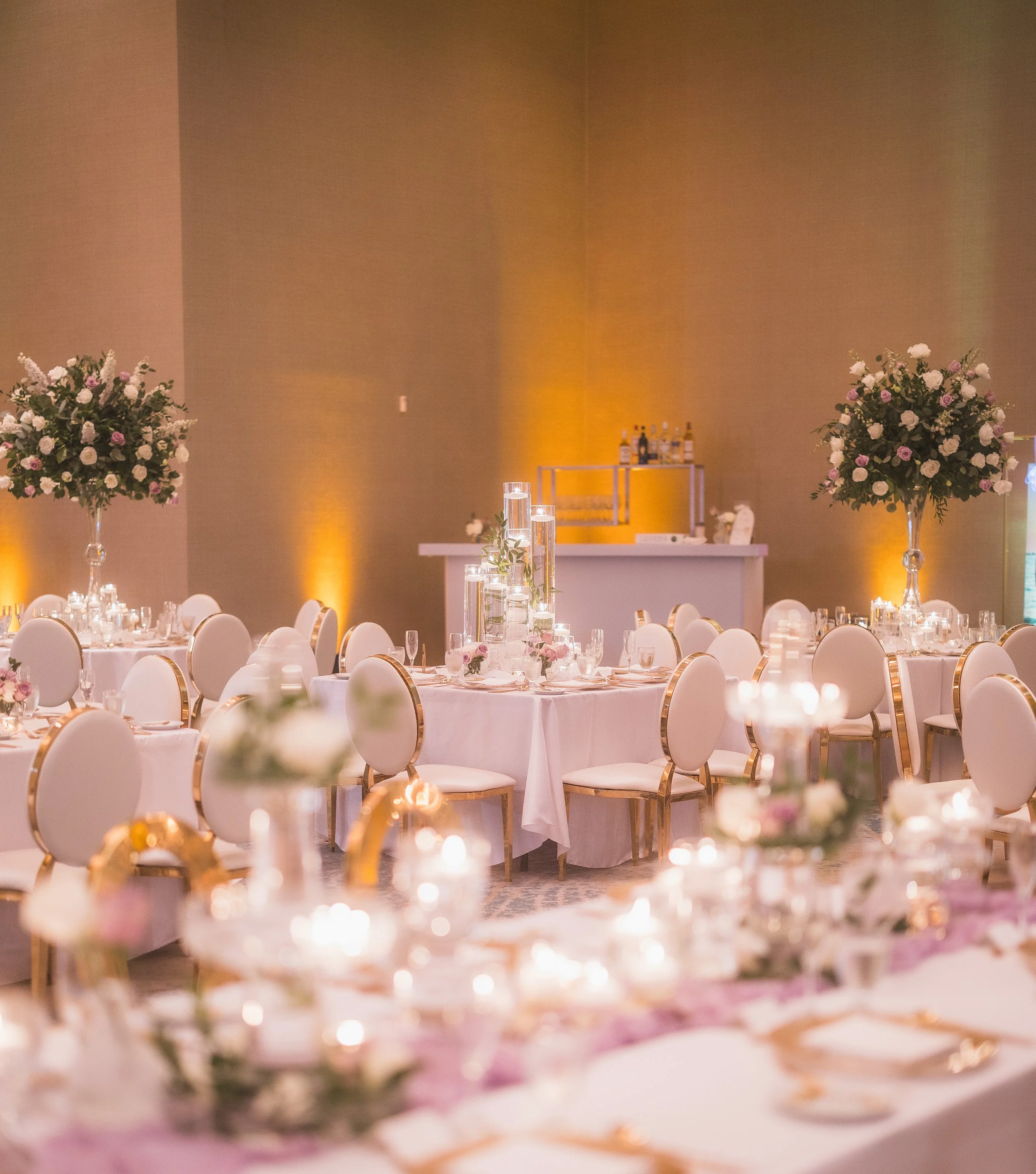 Luxury wedding at the Marriott Stellaris Hotel & Casino put together by an event designer in Puerto Rico
