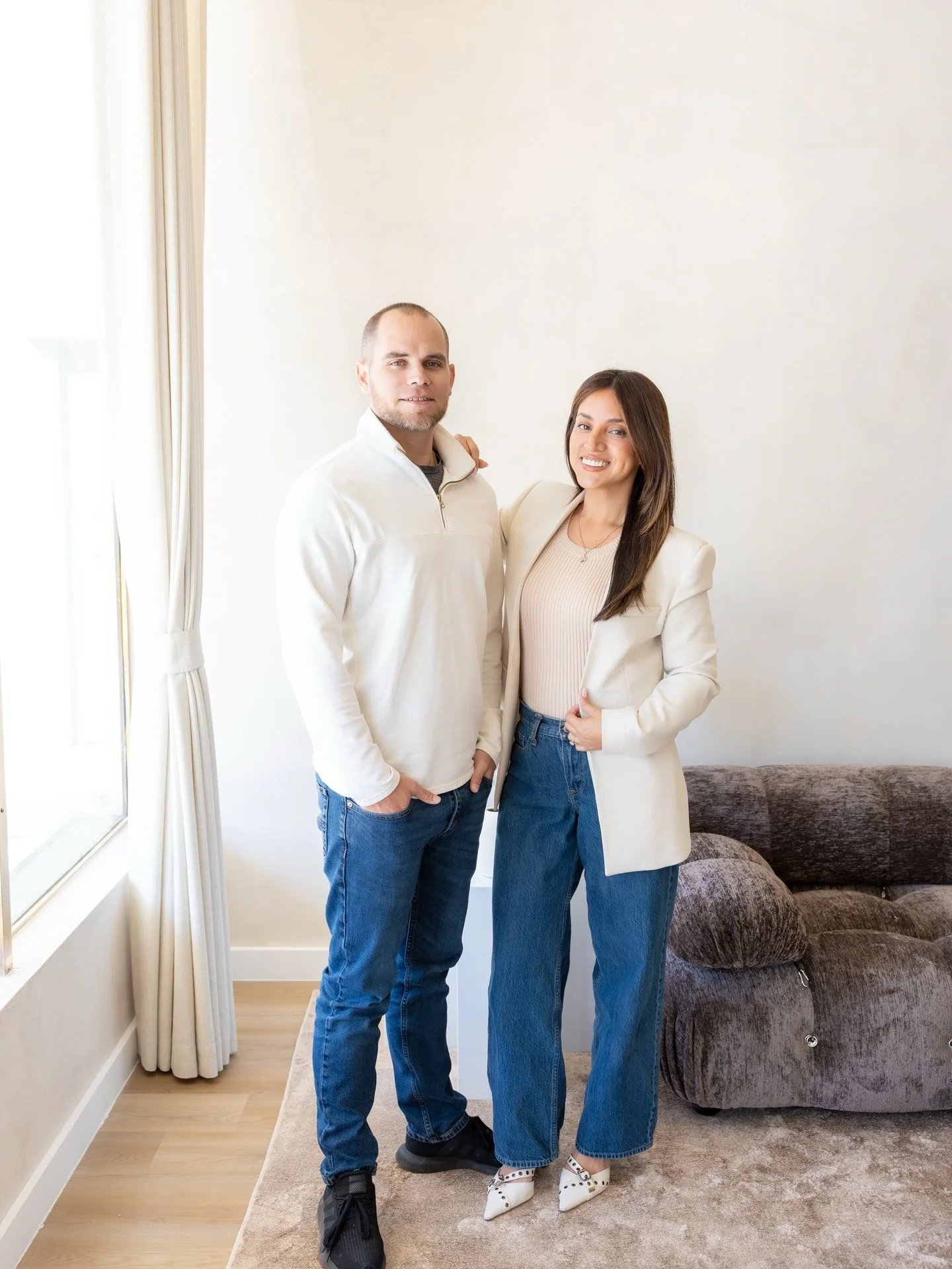 Hi, we&rsquo;re the faces behind Suite Life. 🤍

I&rsquo;m the creative dreamer.
He&rsquo;s the builder who makes it happen.

Together, we&rsquo;re transforming a once-abandoned space in Lighthouse Point into 27 modern salon suites for beauty profess