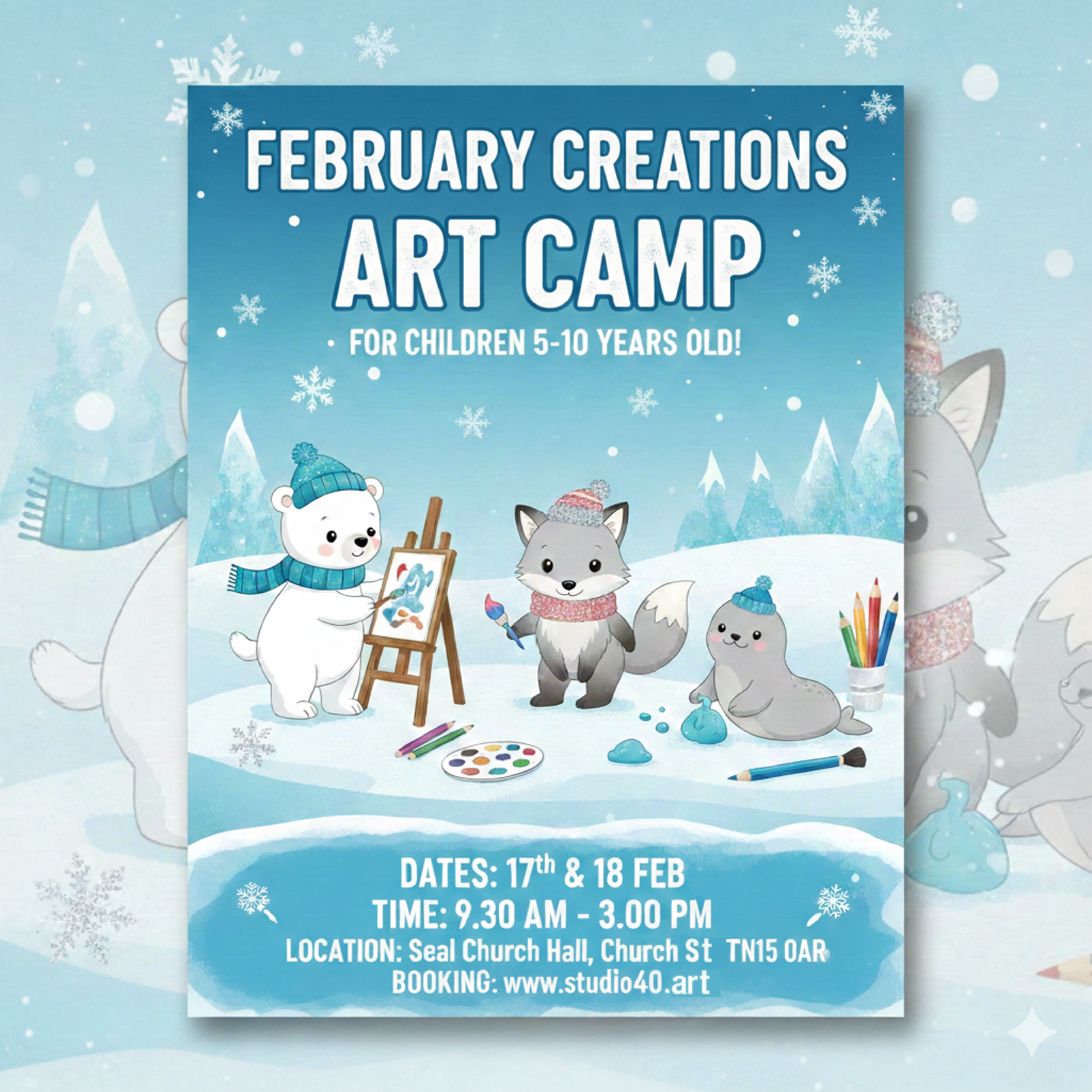 17th Feburary, Arctic Animals Art Camp